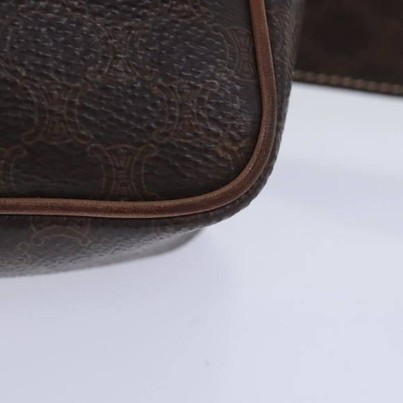 CELINE Macadam Canvas Waist bag PVC Leather Brown Gold Auth yk15121 - Picture 16 of 16